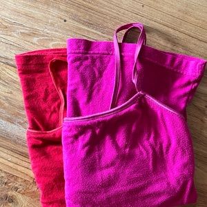 Two Cosabella cami’s with shelf bra size small